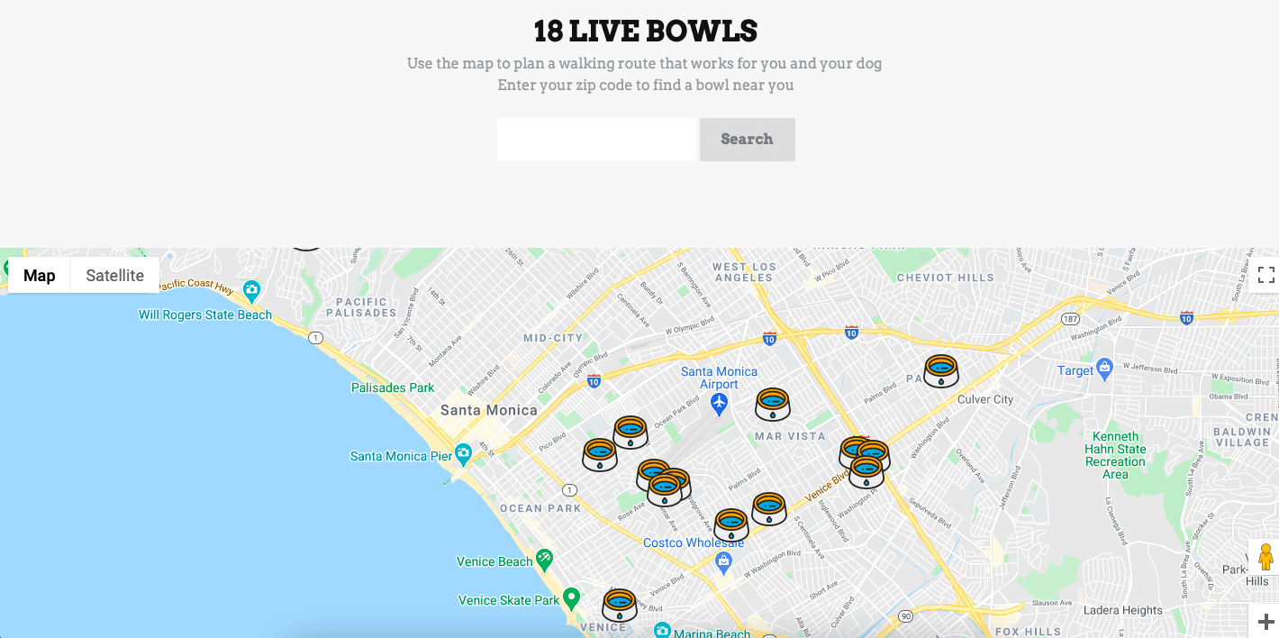 Screenshot of Pup Bowl Maps