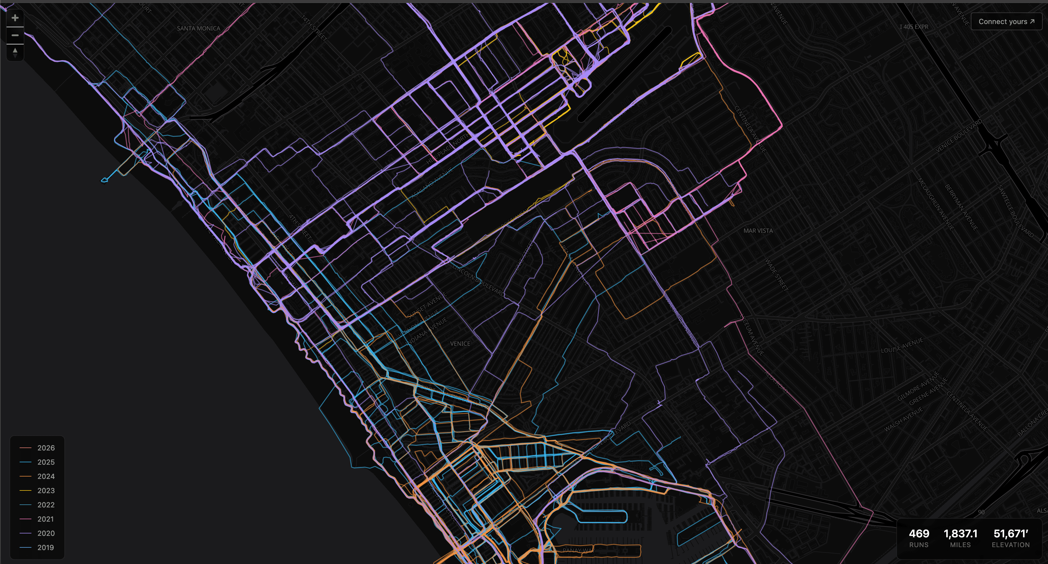 Screenshot of Strava